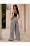 Women's High Waist Double-Breasted Detailed Wide-Leg Trousers - 6