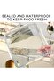 4-Compartment Snack Tray with Lid, Airtight Compartmentalized Food Storage Box for Nuts, Dried Fruit & Candy - 3