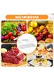 Refrigerator storage boxes, food prep with date tracking lids, airtight transparent 3.3L containers - 6