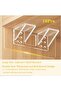 18pc Large Double-Row Glue-On Reinforced Shelf Brackets & Thickened Support Pins for Cabinets - 3