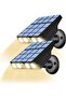 Two LED solar garden lights/outdoor patio lights with motion sensors, three modes, waterproof wall lights, warm white light.