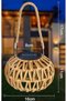 2 sets of outdoor waterproof solar lights, outdoor solar table lamps | Hand-woven latan solar lights, bohemian lamps, decorative solar lights - 2