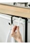 Five-pack of single hooks for cabinet doors (black) suitable for 3/4-inch thick cabinet doors - 2