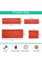 Four-piece wood grain tool set, imitation wood grain coating tools, comb-shaped decoration, for doors, walls, furniture paint - red. - 2