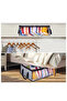 One baseball cap storage box, grey, 50.8 x 40.6 x 17 cm, tote bag, spacious for storing hats, double-layered plush bag. - 3