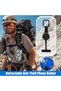 3-Piece Set - Expandable Anti-theft Phone Holder with Keychain, Anti-theft Rope with Carabiner, for Travel and Hiking, Phone Accessories - Black. - 4