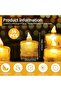 35-Pack Waving Flame Electric LED Warming Tea Lights Set with Batteries - 2