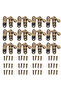 Vintage furniture handles, drawer knobs, bronze finish, 27 x 23 mm, 20 pieces per pack - 4