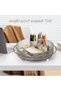360° Rotating Makeup Organizer - 11" Lazy Susan for Perfume, Skincare, and Cosmetics Storage for Vanity, Dresser, and Bathroom (Gray) - 4