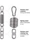 Heavy-Duty Swivel Hook Suspension Kit with Spring for Hanging Chairs & Swings. - 2