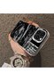 iPhone 15 Pro Compatible Manga Drawing Classic Car Flat Print Quality Silicone Case - 2