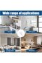 Wall hooks with suction cups, small plastic suction cups with round hooks, suitable for bathrooms and kitchens, suction cup hooks (12 pieces) - 3