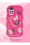 Redmi Note 11/Note 11S 4g Compatible Wavy Frame Moon Butterfly and Flower Pattern Silicone Phone Case