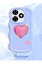 Tecno Spark 20/20C Compatible Case with Sweet Pink Heart Motifs Three Color Options