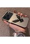 iPhone 17 Pro Compatible Hard Acrylic Back Silicone Edge Lens Protection Case - 3