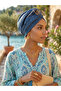 Cotton Crinkled Navy Blue Draped Front with Agraf Detail Stylish and Comfortable Hijab Bonnet - 8