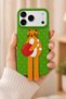 3D Cat Figured Soft Touch Silicone Phone Case with Stand Compatible with iPhone 17 Pro Max / 18 Pro Max - 5