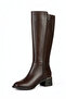 Women's Genuine Leather Knee-High Boots - 7