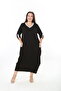 Women's Lycra Viscose Striped Plus Size Dress - 5