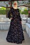 Bihter Navy Blue Dress - 5