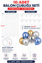 10 Pieces Balloon Stick Set 30 cm White Plastic Stick and Balloon Holder Head - 2