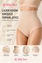 Women's Seamless Gathering Laser Cut High Waist Non-Marking Panties Corset - 4