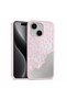 Apple iPhone 13 Compatible Case Lace Mirror Silicone Case Rose Gold