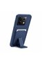 Xiaomi Redmi Note 14S Compatible Case Flexstand Card Holder Silicone Case Dark Blue - 2