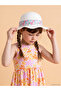 Trendlucky Floral Straw Girl's Fedora Hat with a Difference