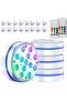 Submersible LED lights, waterproof underwater multi-color pool projection lights, with remote control, ground pool lighting (4-pack)