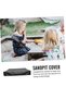 Sandpit cover with drawstring to protect toys from rain and sun, 120cm x 120cm x 20cm, durable and easy to use, for boys and girls sandpits, black - 6