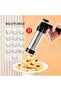 Stainless steel embossing cookie cutter set, including 13 embossing cookie cutters and 8 piping tips, suitable for home baking cookie cutters (red). - 3