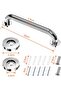 2-Pack 30m Curved Thick Stainless Steel Bathroom Grab Bars, Anti-Slip WC Handle - 2