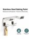 Wall-mounted bathroom phone holder, adhesive + screw dual-installation hair dryer holder, hair dryer holder - white - 5