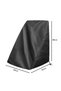Garden hose reel protective cover, portable outdoor waterproof and dustproof garden hose reel protective cover with drawstring - 66x63x88cm, silver - 2