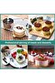 6-Piece Stainless Steel Round Dessert & Cake Baking Rings - 8x4 cm - DIY Kitchen Mold - 5