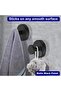 Shower suction cup hooks, reusable bathroom towel hooks - 4-pack, black - 3