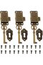 3-piece furniture decorative lock set with key for jewelry box and drawer