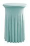 24x43 inch elastic round cocktail table skirt, fitted high-top bar table cover, wedding party/birthday supplies (green)
