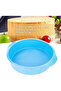 Silicone cake mold, round, oven-safe baking molds - blue - 2
