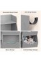 Kids Toy Storage Organizer, 5-Cubby Bookshelf, Children's Toy Shelf, Wooden Storage Cabinet for Children's Room, School, Classroom, Playroom, Nursery, Kindergarten - 5
