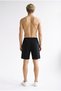 Men's Black Above-Knee Shorts Relaxed Fit Casual Sports Bermuda Shorts with Pockets and Laces - 4