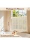 Farmhouse Crochet Lace Kitchen Valance Curtain, Country Boho Tulle Window Drapery (Cream, Size L, 1 Panel, 39"L) - 3