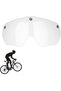 Magnetic glasses, detachable magnetic visor for cycling glasses, windscreen for bicycle helmet, sport and safety (negative pole)