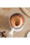 Leak-proof coffee stirrer with USB rechargeable battery, stainless steel insulated cup, 400ml large capacity, green. - 2