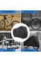 2-pack outdoor bicycle storage covers, waterproof 210D nylon all-weather protective covers (black, 79x30x43 inches). - 3