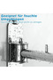 Stainless steel wall-mounted coat hooks, 180° rotatable and foldable, suitable for coat hangers, wardrobe hooks, and bathrooms. - 3