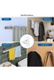 No-drill curtain rod brackets, 4-piece set, self-adhesive curtain hooks, For curtain rods with diameter of no more than 3 cm - 4