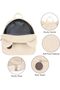 Cute backpack for kids, mini backpack for babies, backpack with cute animal pictures, baby daycare backpack (beige) - 2