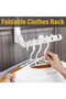 Foldable clothes hanger for both travel and home use - a space-saving hanging system - 4
